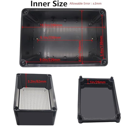 Junction Box, IP67 Waterproof ABS Black Project Box - Image 4