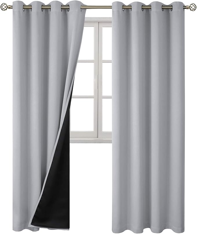 BGment 100% Blackout Curtains 108 Inch Long 2 Panles Set, Thermal Insulated - Image 8