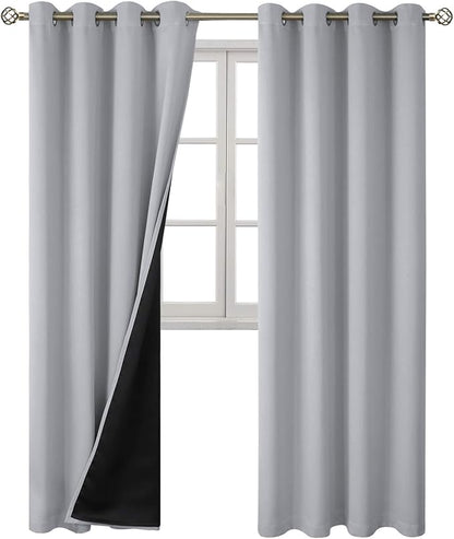BGment 100% Blackout Curtains 108 Inch Long 2 Panles Set, Thermal Insulated - Image 8