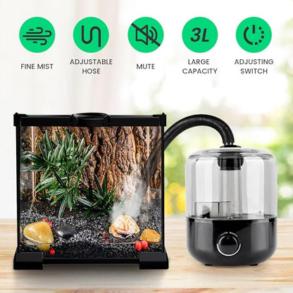 Reptile Humidifier Fogger, 3L Visible Tank Reptile Miste-r - Image 5