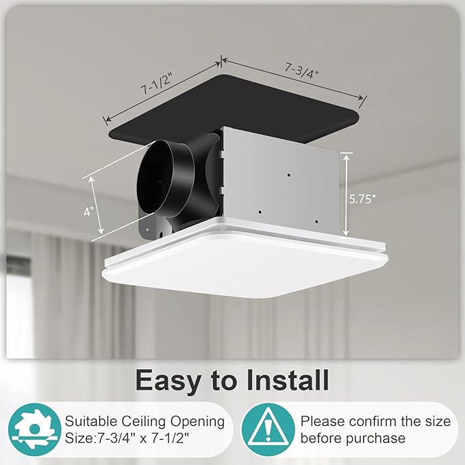 Bathroom Exhaust Fan 110CFM - Image 3