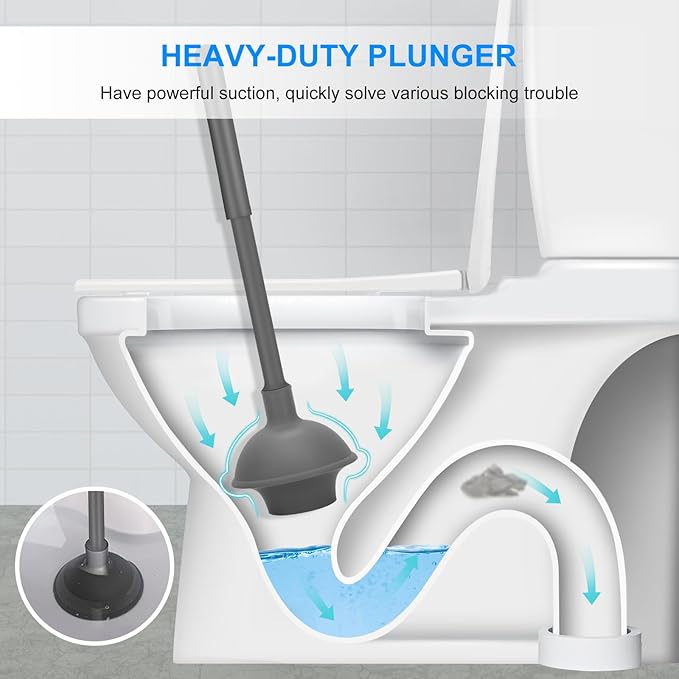 SetSail Toilet Brush and Plunger Set, Toilet Plungers - Image 4