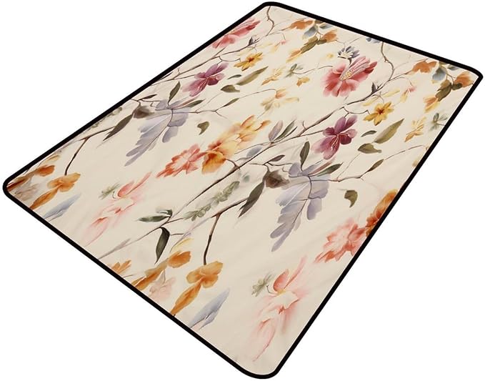 Vintage Florals Floor Covering by Snarena