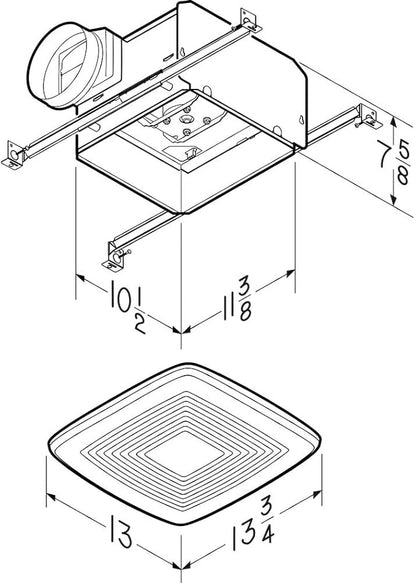 Broan-NuTone QTXE110 Ventilation Fan - Image 3