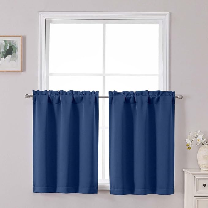Chyhomenyc Short Blackout Curtains 30 Inch Length by Chyhomenyc