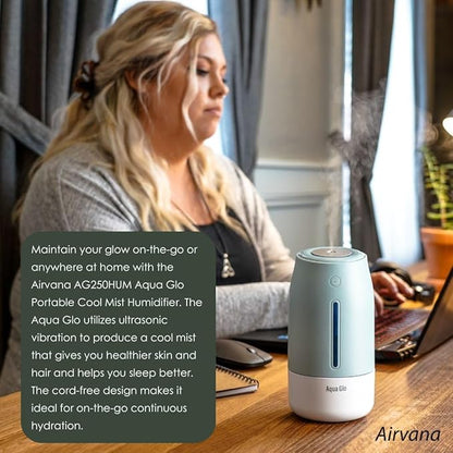 AG250HUM-V2-C Personal, Portable Humidifier – Ultrasonic Cool Mist Output - Image 5