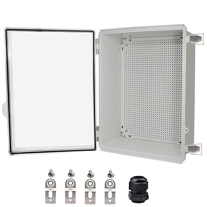 Waterproof Electrical Box, IP67 Junction Box Stainless Steel Latch Hinged Clear by YETLEBOX