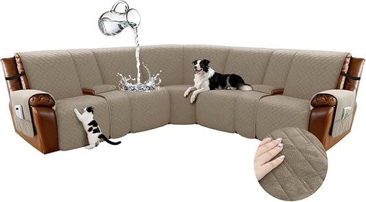 Arfntevss Waterproof Recliner Sectional Couch Covers by Arfntevss