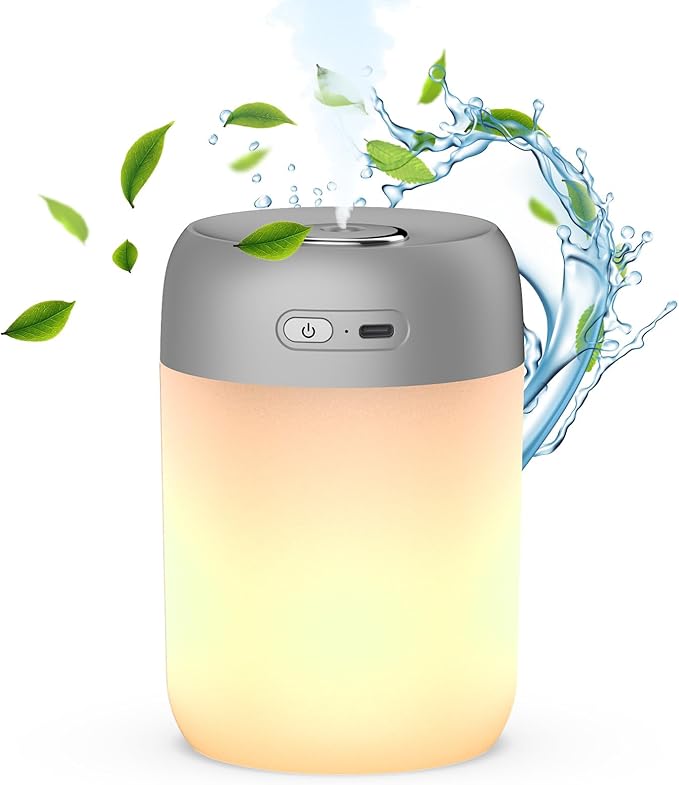 Night Lights Humidifiers For Bedroom, USB Rechargeable, LED Lights For Bedroom by SZOLLC
