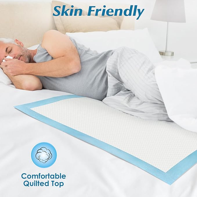 50 Count 36" x 36" Super Absorbency Disposable Underpads - Image 5