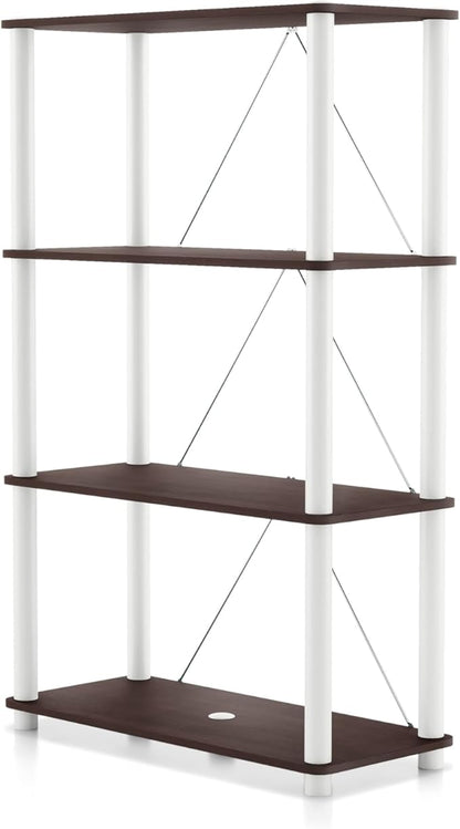Homes: Inside + Out Apexa Modern 4-Tier Wide Shelving Units, Collectibles by HOMESInsideOut
