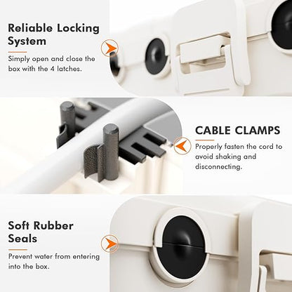 RESTMO 5-Piece Outdoor Waterproof Electrical Box Set – 12.5" x 8.5" x 5" Large - Image 3