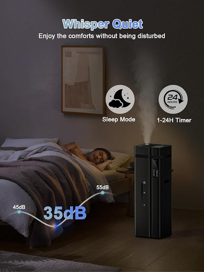 13L/3.4Gal Humidifiers for Bedroom, Ultrasonic Warm & Cool Mist Humidifier - Image 6