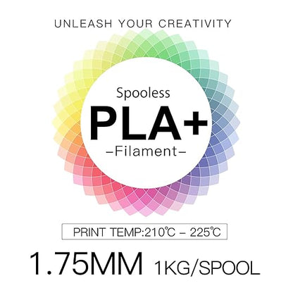 Inland V2 PLA PRO 3D Printer Filament Refill, 1.75mm Spooless Filament - Image 5