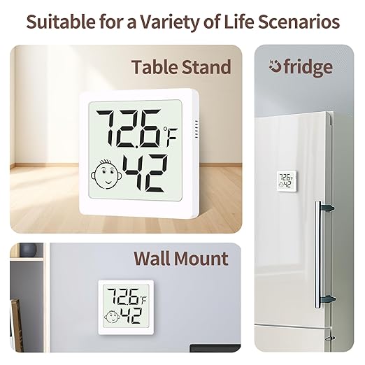 Mini Humidity Meter Hygrometer 6 Pack Room Thermometer Indoor Digital - Image 2