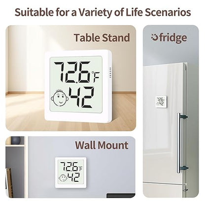 Mini Humidity Meter Hygrometer 6 Pack Room Thermometer Indoor Digital - Image 2