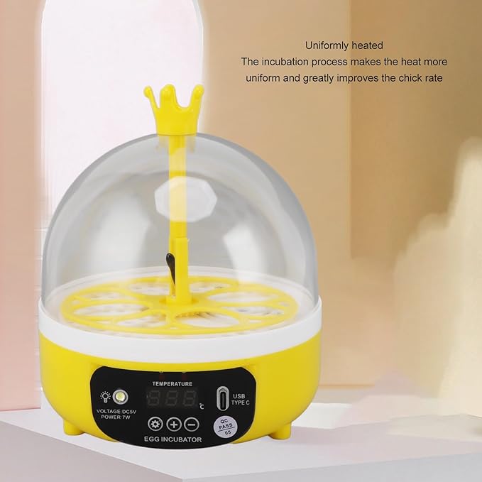 7W Egg Incubator, 4 Egg Poultry Incubator - Image 8