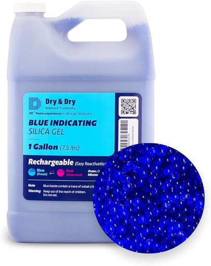 Dry & Dry Blue Indicating Silica Gel Beads by DryDry