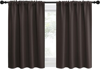 NICETOWN 2 Panels Blackout Curtains, Rod Pocket Thermal Insulated Drapes by NICETOWN