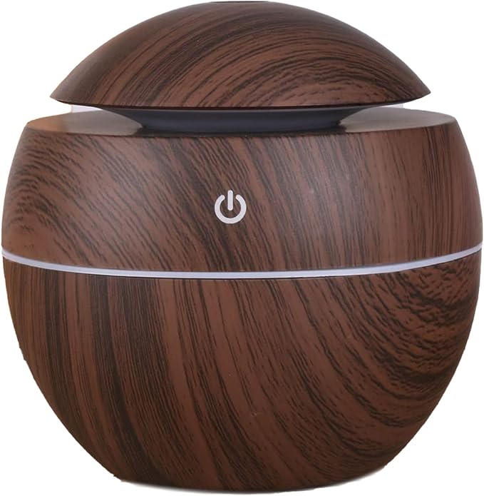 Wood Grain Humidifier, Portable Mini Humidifier Compact Portable 5V 2W USB by CHEOTIME