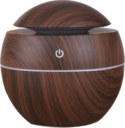 Wood Grain Humidifier, Portable Mini Humidifier Compact Portable 5V 2W USB by CHEOTIME