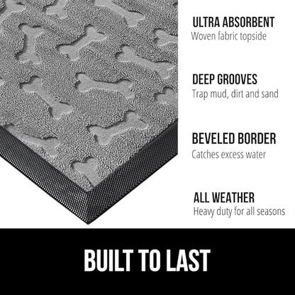 GORILLA GRIP 100% Waterproof All-Season WeatherMax Doormat 35x23, US Designed - Image 2