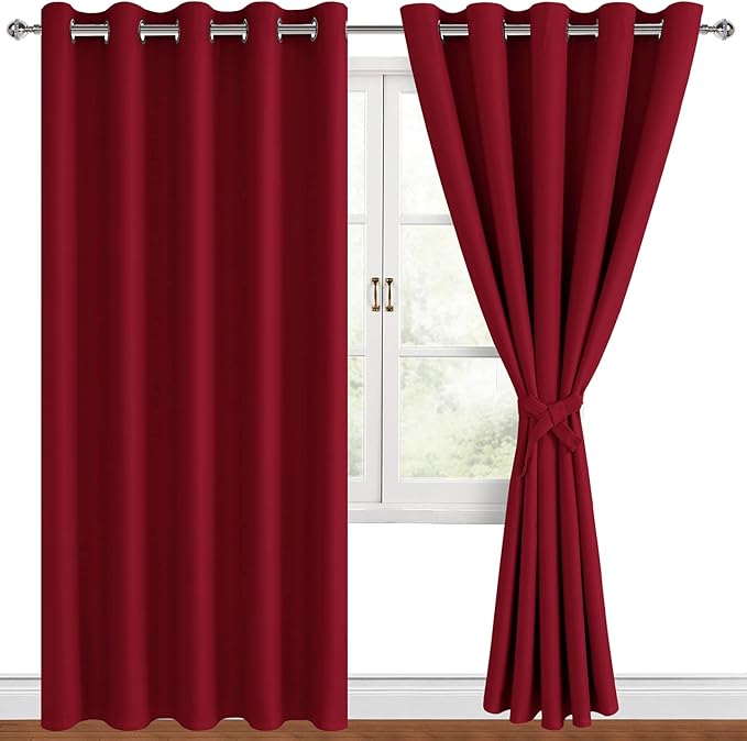 Hiasan Blackout Curtains for Bedroom, 60 x 84 Inches Long - Image 2