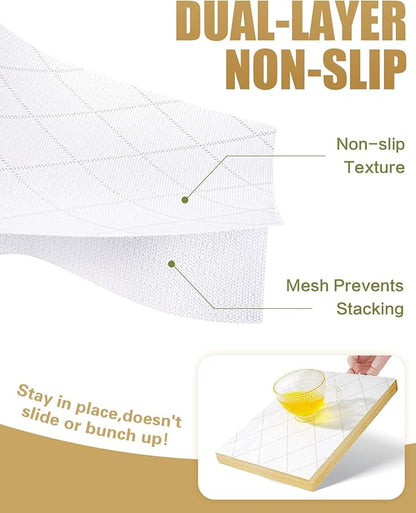 Shelf Liners for Kitchen Cabinets Non-Adhesive, Non-Slip Thickened Shelf Paper - Image 2