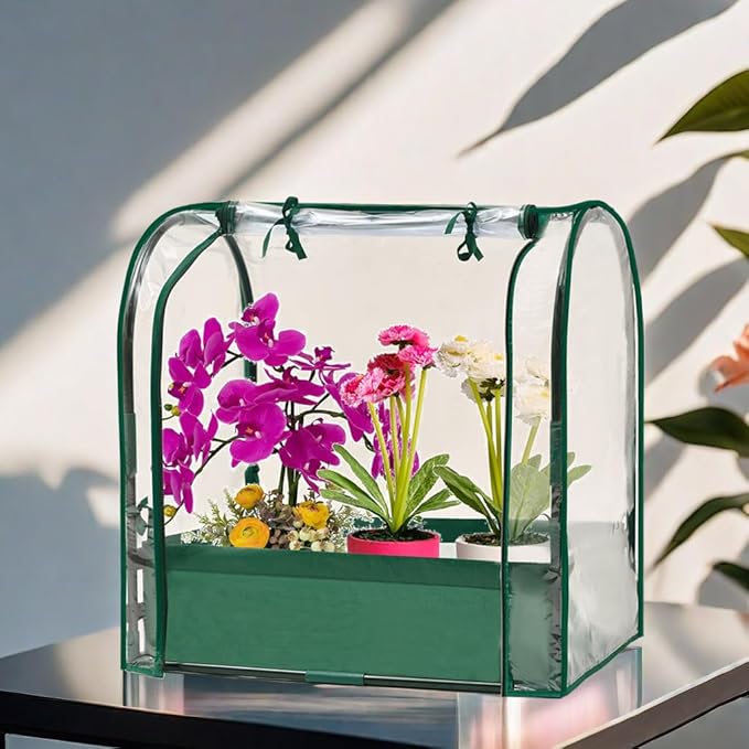 Mini Tabletop Garden Greenhouse Nursery Plant Cover Tent Humidity Domes - Image 5
