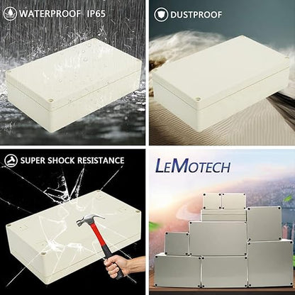 LeMotech Waterproof Dustproof IP65 ABS Plastic Junction Box Universal Electric - Image 7