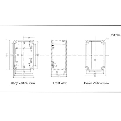 Junction Box, Zulkit Project Box IP65 Waterproof Outdoor Box ABS Plastic - Image 7