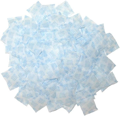 Premium Silica Gel Desiccant Packs 1 Gram 100 Packets Moisture Absorbers by Sohler
