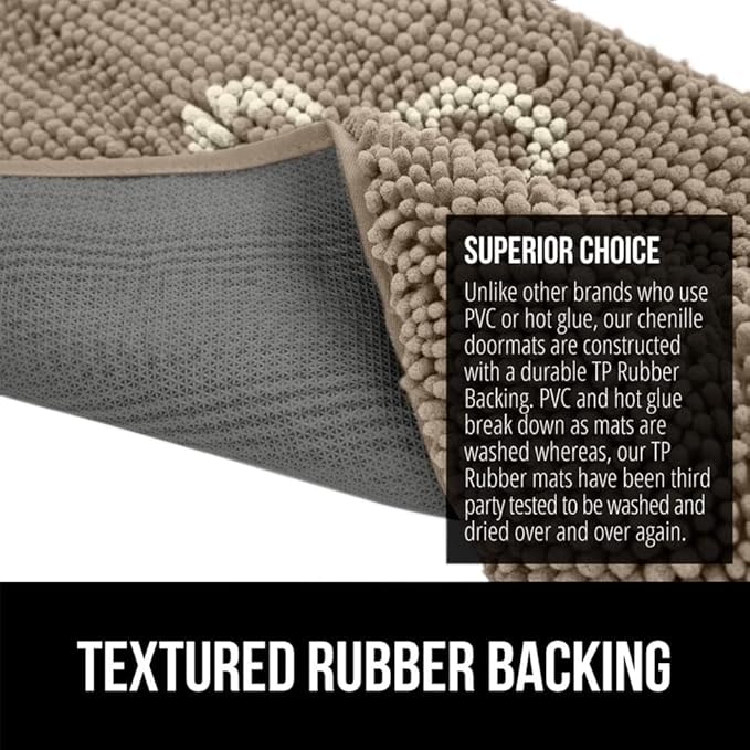 GORILLA GRIP SOAKSTOPPER Dog Door Mat, 35x24 Machine Washable Rug Absorbent - Image 5
