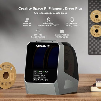 Creality Space Pi Filament Dryer Plus, 2 Spool Capacity, Double 360° Heating - Image 2