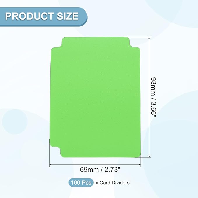 PATIKIL Trading Card Dividers, Grass Green - Image 2