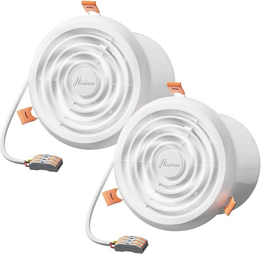 4inch Exhaust Fan, 110 CFM Wall Mounted Vent Fan, 1.0 Sone Quiet, Windows by FocusonKitchenBathroom