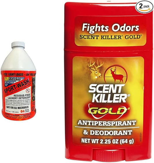 Atsko Sno-Seal SPORT WASH LAUNDRY DETERGENT, 64 fl oz, Unscented & Scent Killer by Atsko