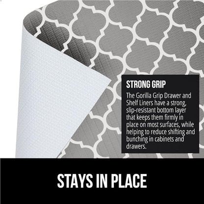GORILLA GRIP DripGuard Shelf Liner, Non-Adhesive Drawer and Kitchen Cabinet - Image 3