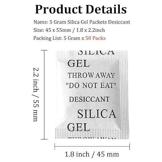 Silica Gel Packets, Moisture Absorbers - Image 2