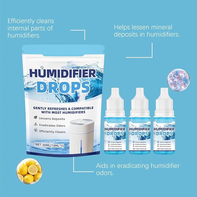 3 Pcs Humidifier Cleaner Drops – Water Treatment - Image 8