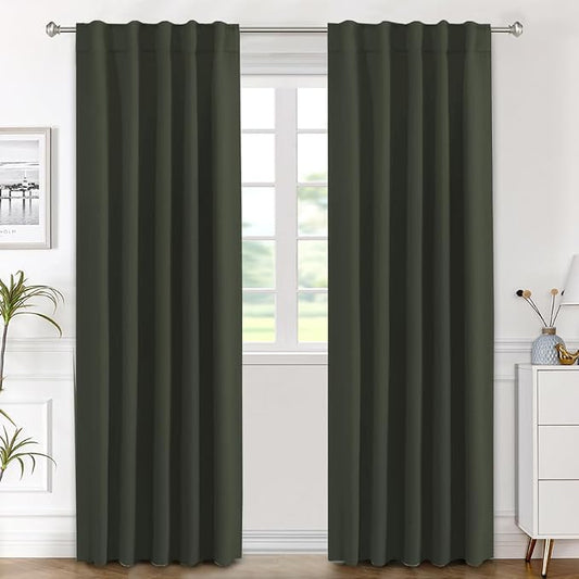 H.VERSAILTEX Blackout Curtains Thermal Insulated Window Treatment Panels Room by HVERSAILTEX