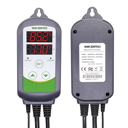 Inkbird ITC-308 Digital Temperature Controller Outlet Thermostat 2-Stage 1100W - Image 2
