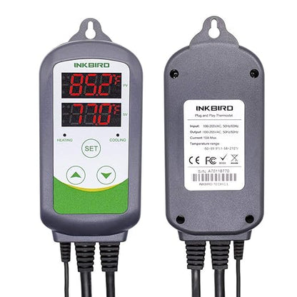 Inkbird ITC-308 Digital Temperature Controller Outlet Thermostat 2-Stage 1100W - Image 2