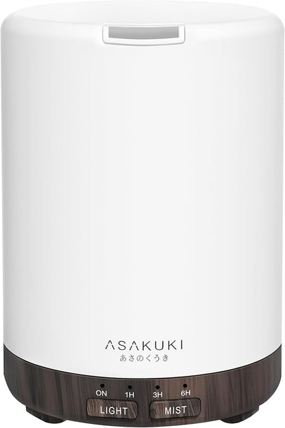 ASAKUKI 300ML Essential Oil Diffuser, Quiet 5-in-1 Premium Humidifier, Home by ASAKUKI