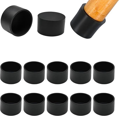 1-3/8" Silicone Chair Leg Floor Protectors, Rubber Chair Leg Caps, Non-Slip by EASYEAH