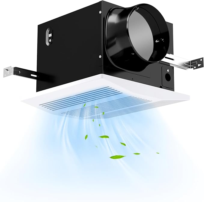 COSTWAY 200 CFM Bathroom Exhaust Fan, Ceiling Mount Exhaust Ventilation Fan by COSTWAY