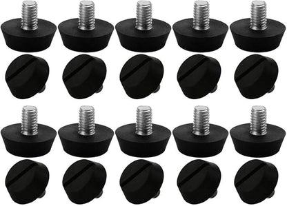 uxcell M6 x 10 x 20mm Furniture Glide Leveling Feet Adjustable Leveler Floor by uxcell