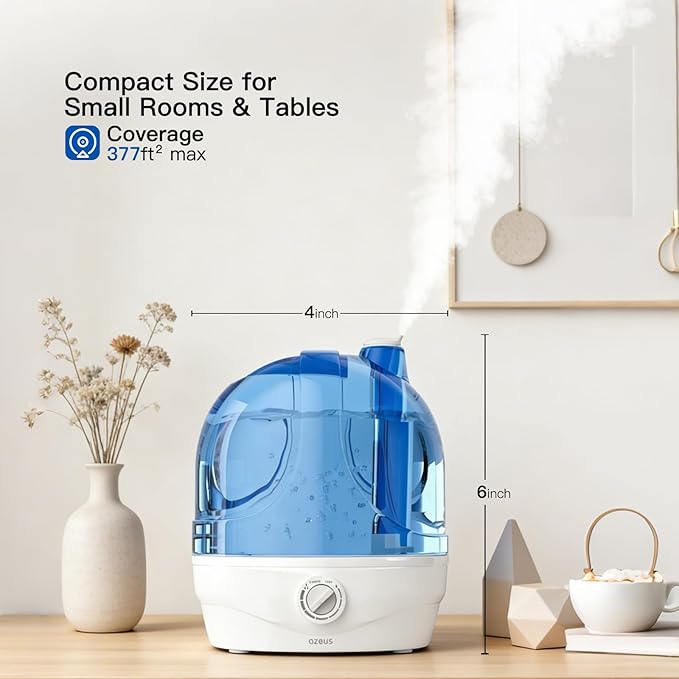 AZEUS Humidifiers, 2.8L Ultrasonic Cool Mist Humidifier - Image 8