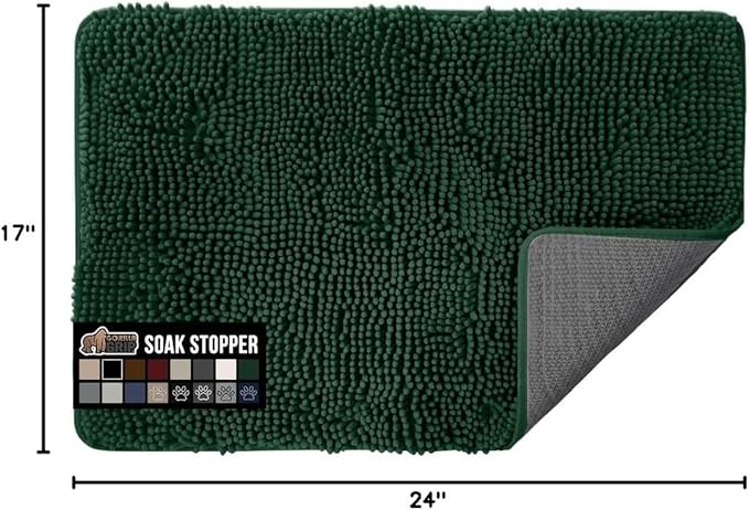 GORILLA GRIP SOAKSTOPPER Dog Door Mat, Machine Washable Rug Absorbent Doormat - Image 2