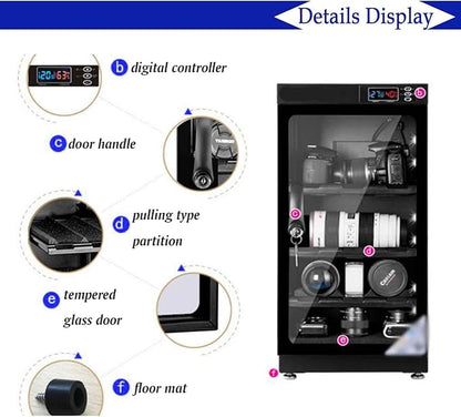 Electronic Dry Cabinet 50L, 4 Layers Camera Storage Cabinet, Digital - Image 5